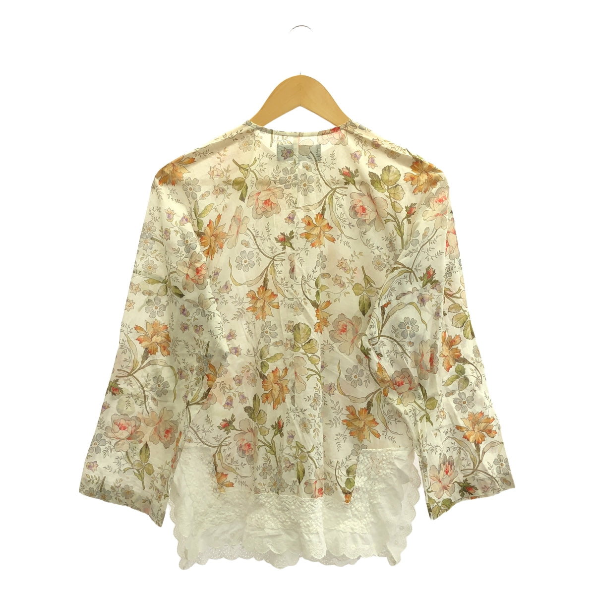 tricot COMME des GARCONS | 2021SS | Cotton lace flower Chinese shirt | S | Women's