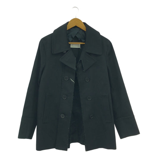 Maison Margiela / メゾンマルジェラ | 2017SS | カットオフコットン ダブルブレストコート | 40 | レディース