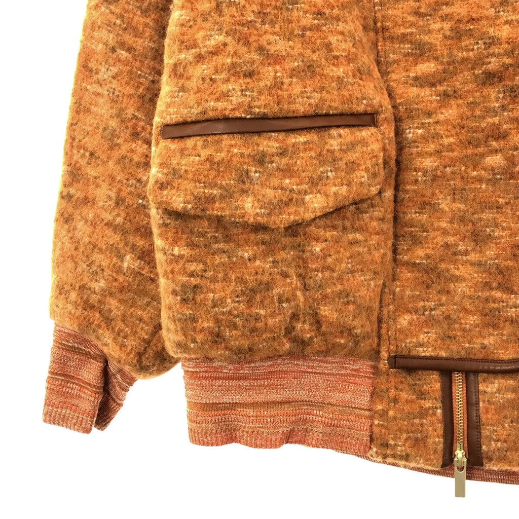 【신품】 Mame Kurogouchi / 마메쿠로고우치 | 2022AW | Alpaca Blend Shaggy Wool Blouson 샤기 울 블루존 | 2 | 브라운 | 여성