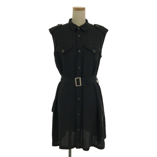 Y's / Y's Yohji Yamamoto | Sleeveless long shirt dress | Black | Women's