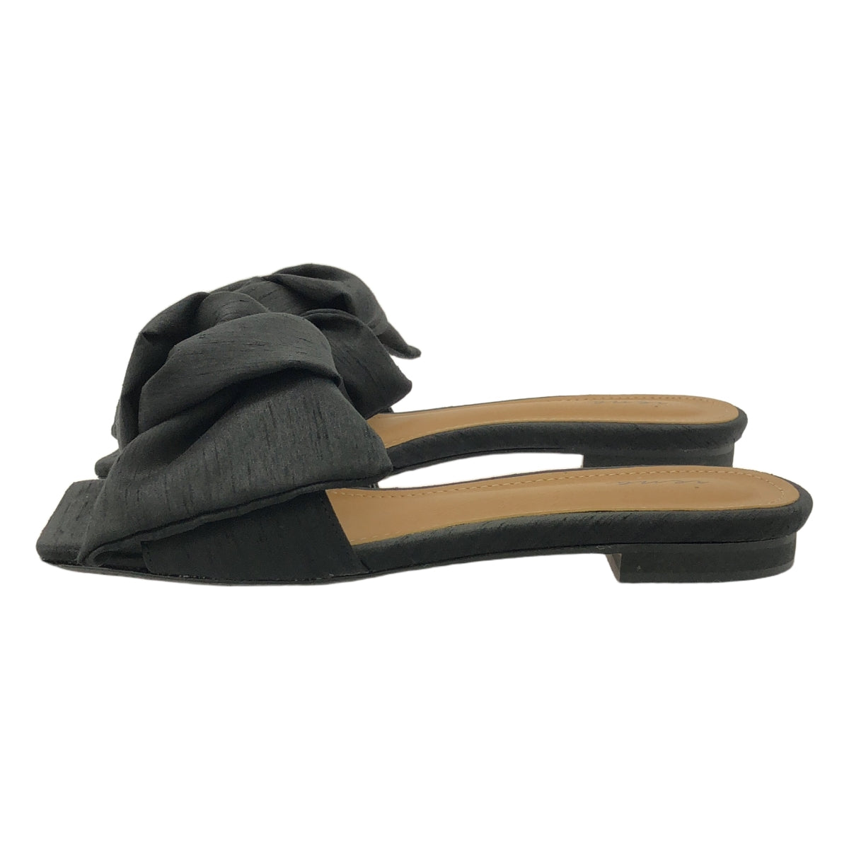 [狀況良好] IENA | 2023秋冬 |緞帶涼鞋 | 35 |黑色 |女性的