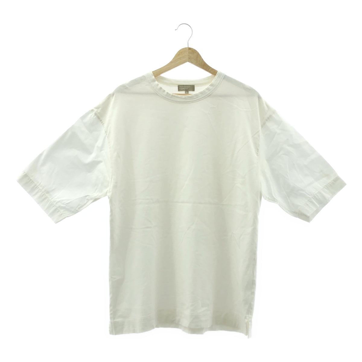 瑪格麗特豪厄爾 | 混合材質短袖棉質上衣 | L | 白色 | 男款