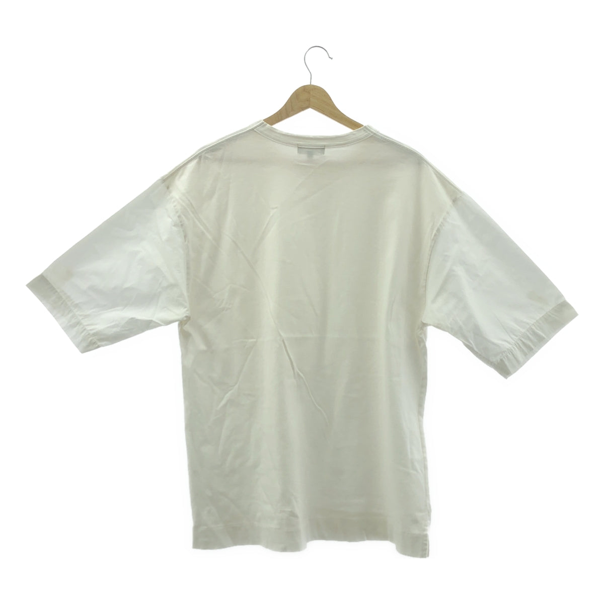 美品✨24SS マーガレットハウエル オーガニックコットン カットソー 白 M 美品✨24SS マーガレットハウエル オーガニックコットン