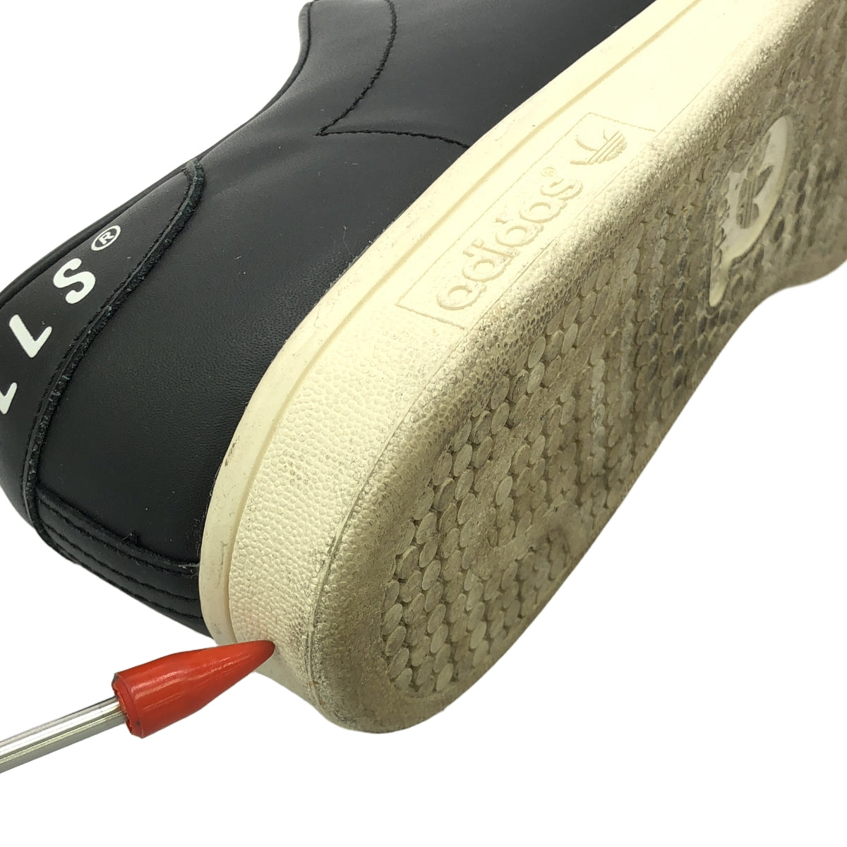 HUMAN MADE / ヒューマンメイド | 2020 | ADIDAS STAN SMITH アディダス スタンスミス スニーカー | 27.5 | ブラック / レッド | メンズ