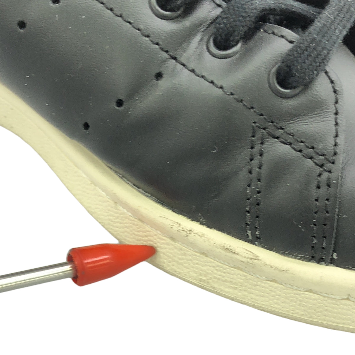 HUMAN MADE / ヒューマンメイド | 2020 | ADIDAS STAN SMITH アディダス スタンスミス スニーカー | 27.5 | ブラック / レッド | メンズ