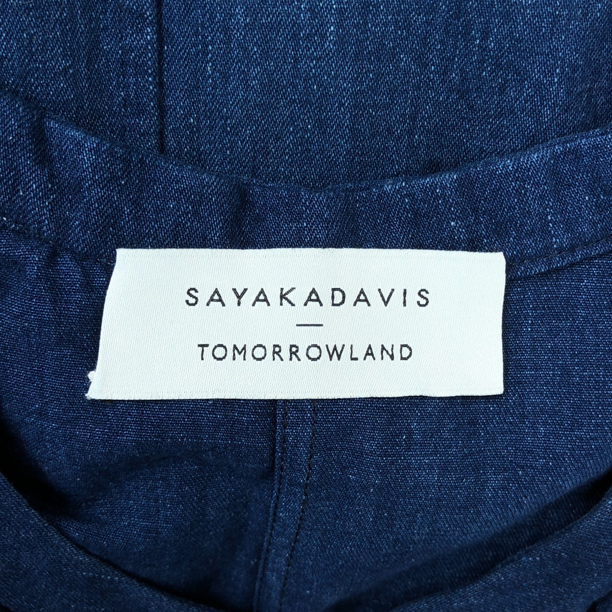 [類似新品] SAYAKADAVIS | 抽繩寬鬆襯衫裙 | 尺寸 2 | 靛藍色 | 女款