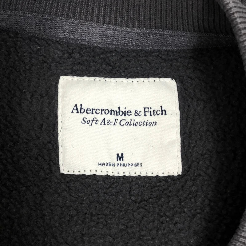Abercrombie&Fitch / アバクロンビーアンドフィッチ | soft a&f collection / ロゴ ヘンリーネック スウェット トレーナー | M | レディース