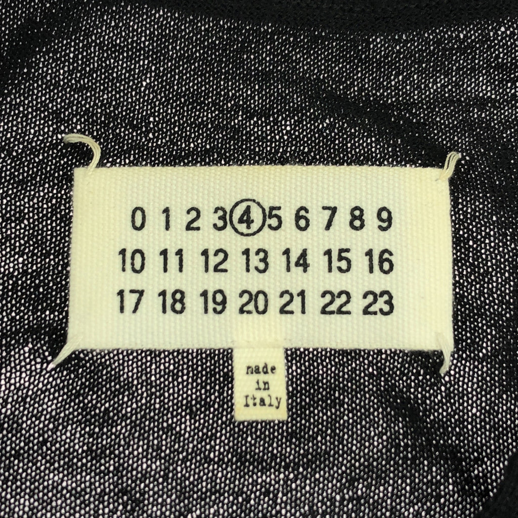 Maison Margiela |羊毛肘部貼片高針V領針織 | S |黑色 |女性的