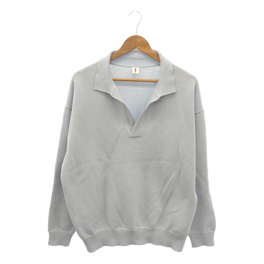 MEIAS | LILY CO/PE SKIPPER PULL OVER | Skipper knit pullover | L | Blue | Men's