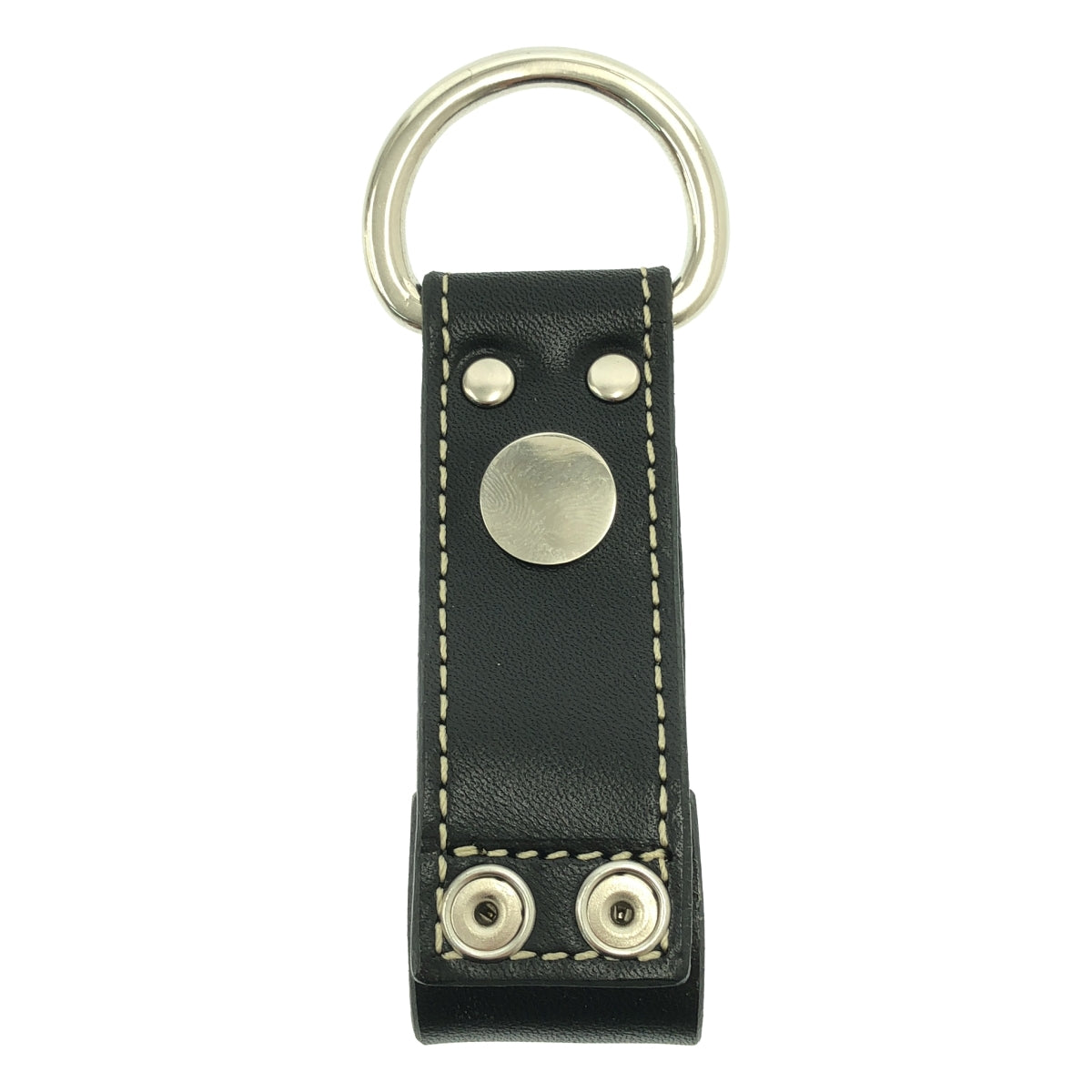 [類似新品] UNDER COVER | 牛皮鑰匙圈 | 黑色