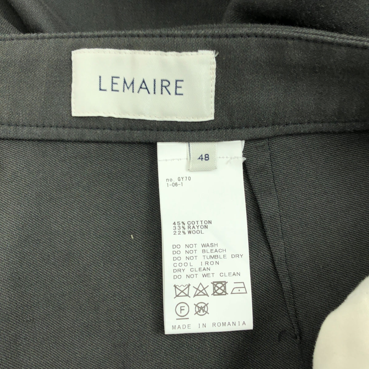 LEMAIRE / 르메르 | LOOSE PLEATED PANTS 2 플리츠 트라우저스 팬츠 | 48 | 맨즈