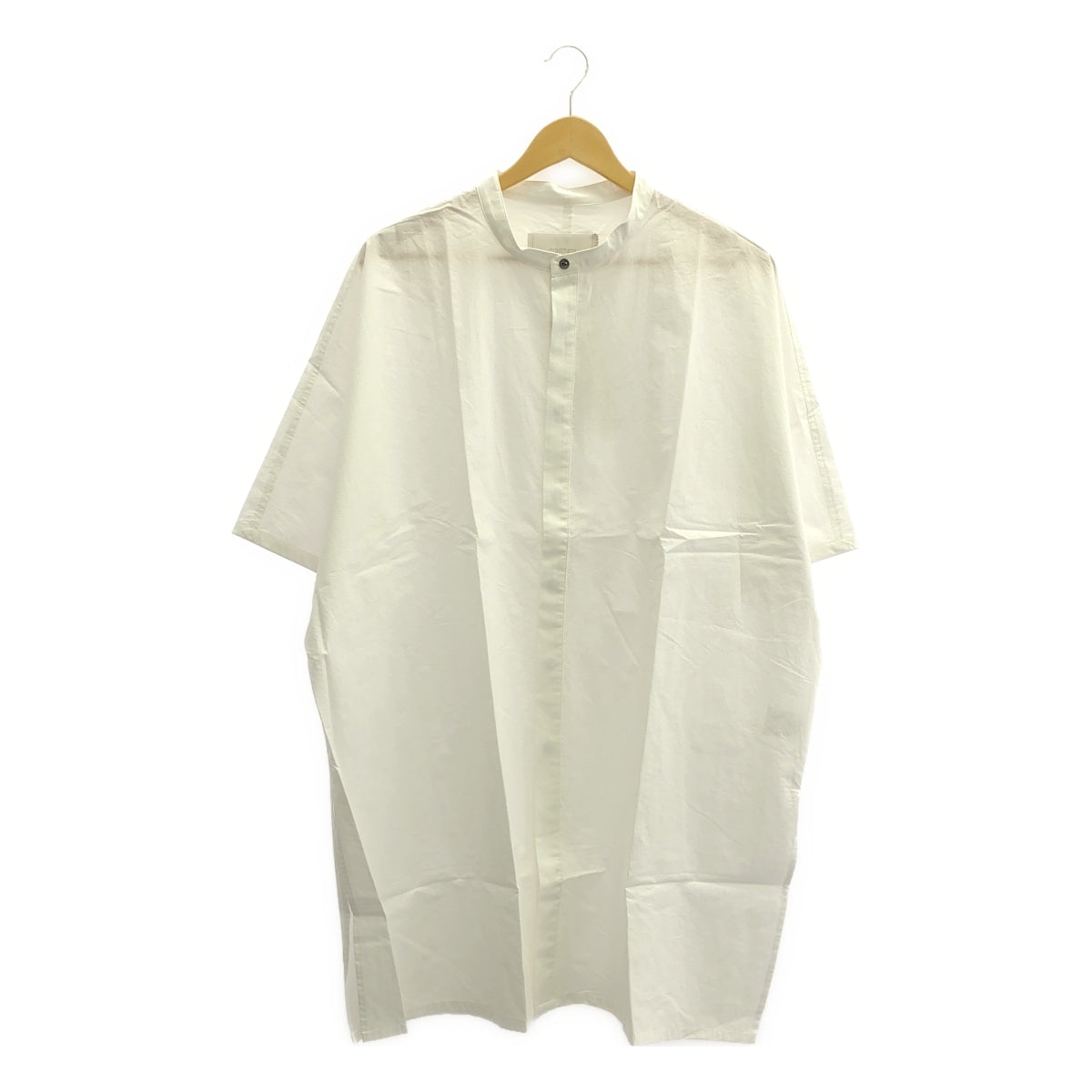 【신품】 prasthana / 프라스타나 | slick shirt BC.TALL (PLAIN) 셔츠 | M | 화이트 | 남성