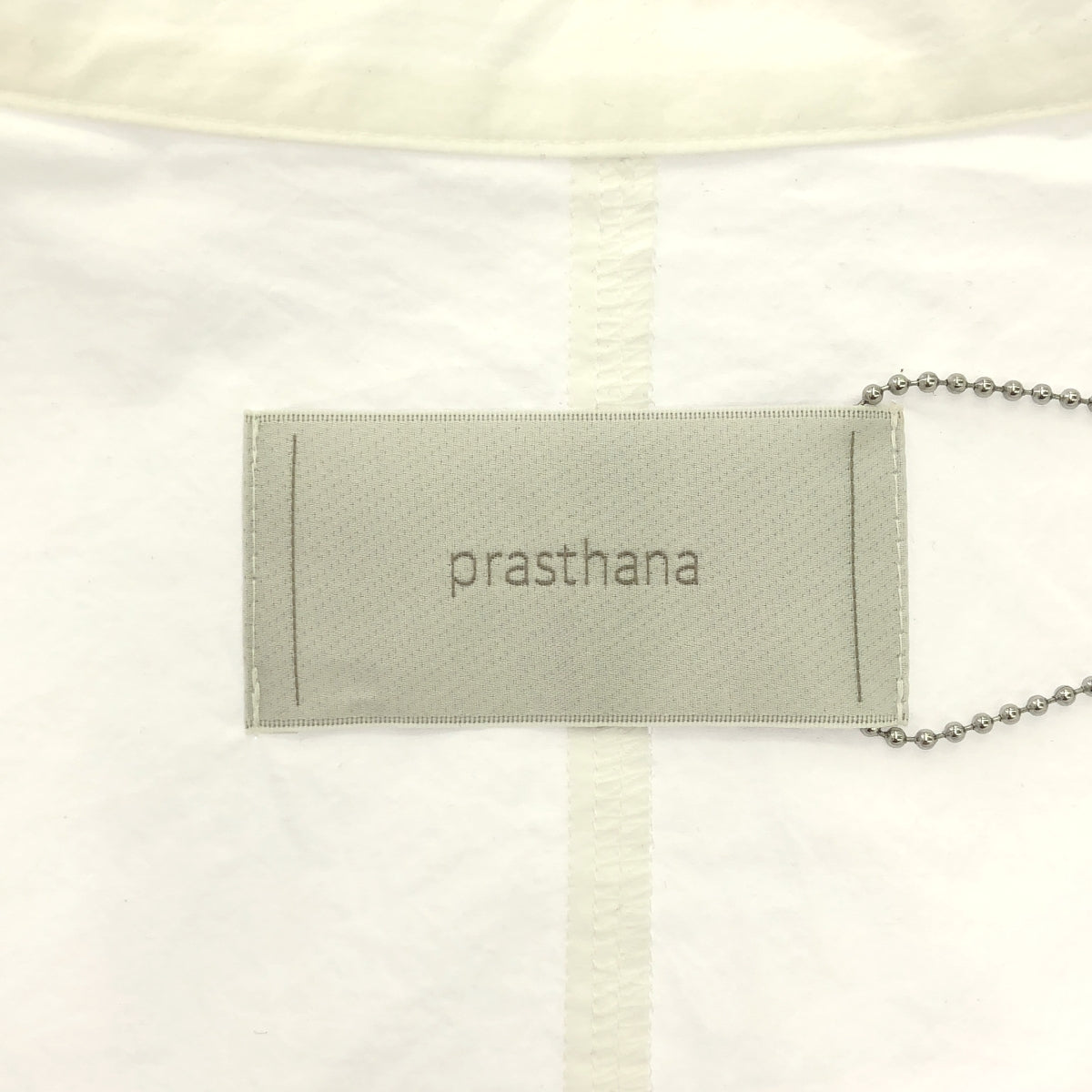 【新品】  prasthana / プラスターナ | slick shirt BC.TALL (PLAIN) シャツ | M | ホワイト | メンズ