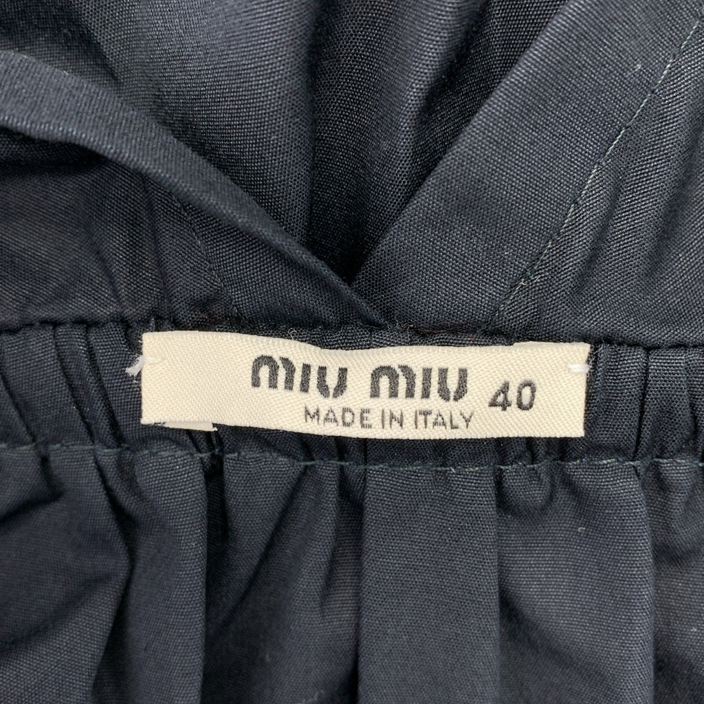miu miu / ミュウミュウ | ギャザー ボリューム ノースリーブ ドレス ワンピース | 40 | レディース
