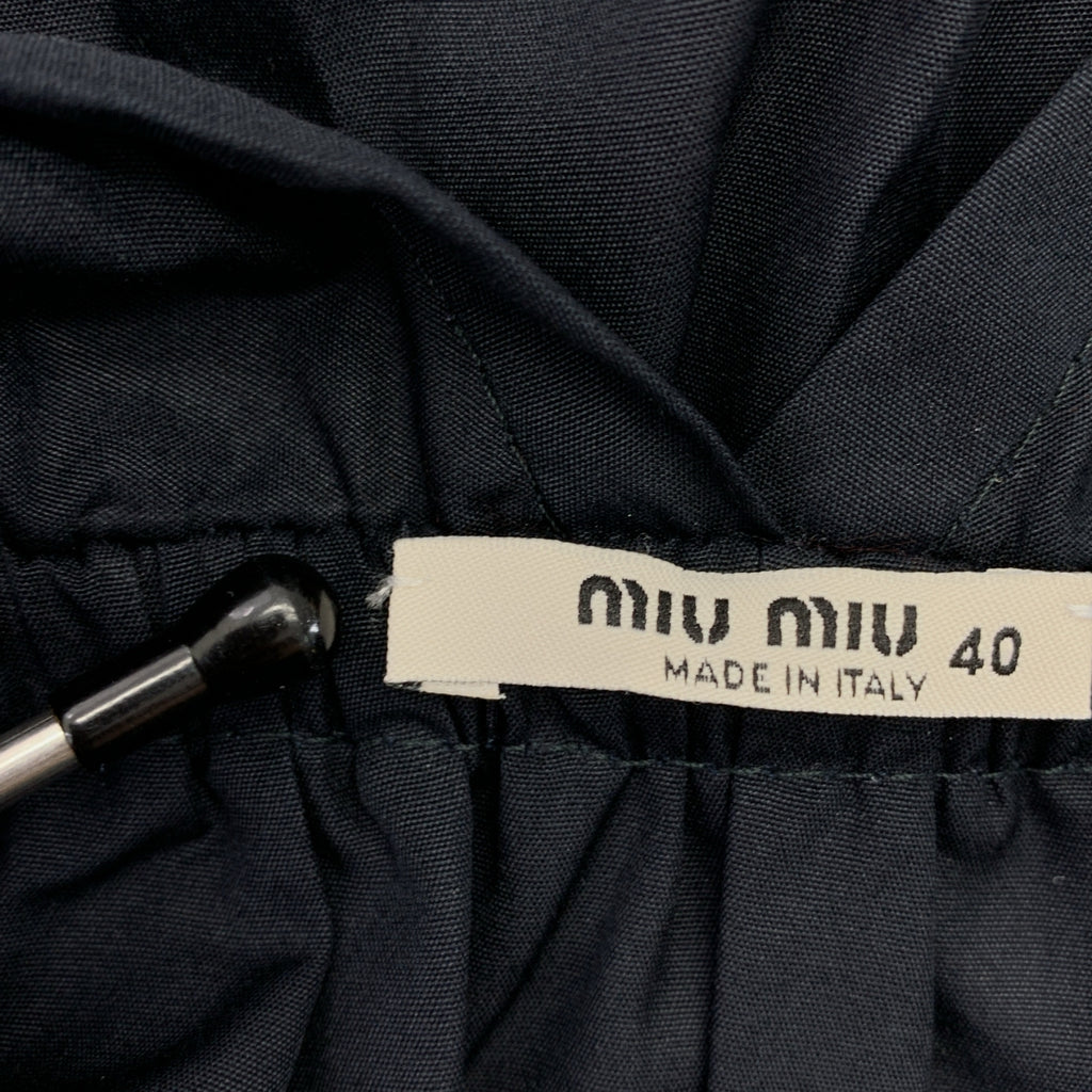 miu miu / ミュウミュウ | ギャザー ボリューム ノースリーブ ドレス ワンピース | 40 | レディース