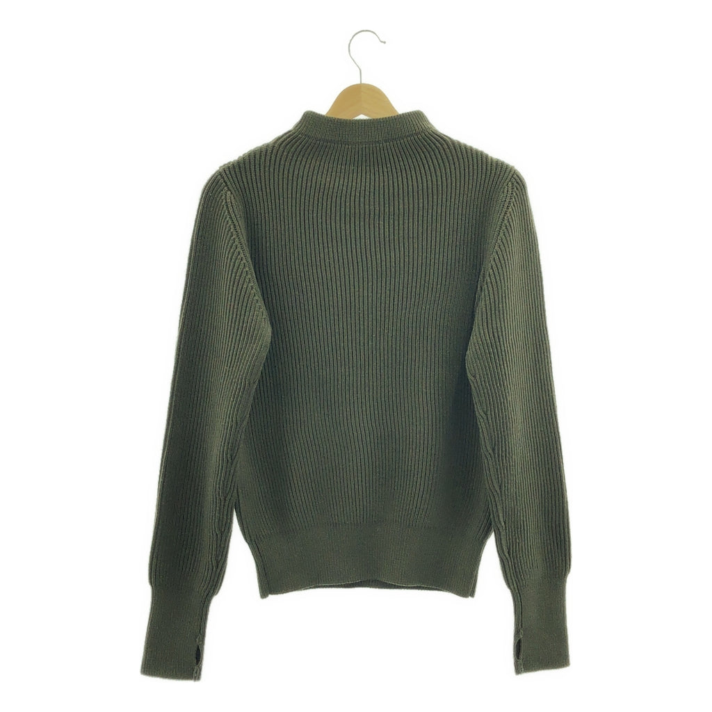 HYKE / ハイク | ウール リブ ボトルネック ニット | 2 | レディース