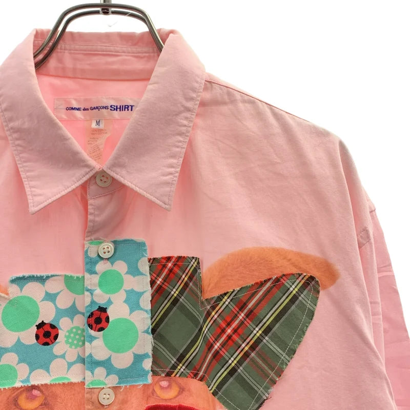 COMME des GARCONS SHIRT / コムデギャルソンシャツ | コットン パッチワーク ロングスリーブ シャツ | M | メンズ