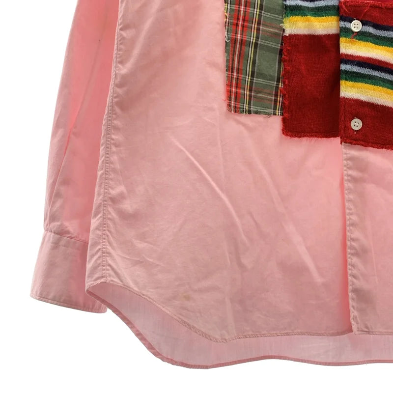 COMME des GARCONS SHIRT / コムデギャルソンシャツ | コットン パッチワーク ロングスリーブ シャツ | M | メンズ