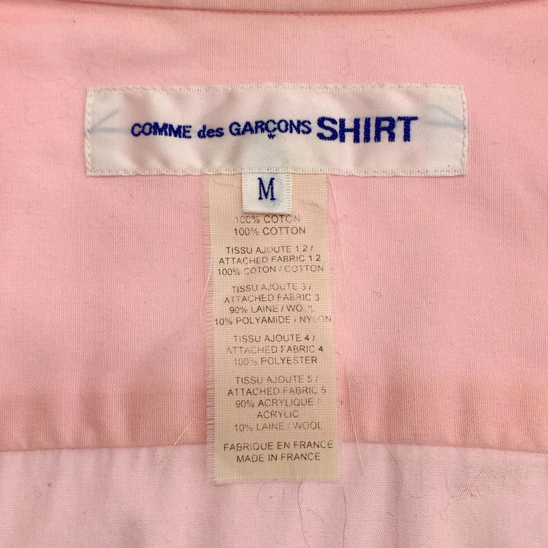 COMME des GARCONS SHIRT / コムデギャルソンシャツ | コットン パッチワーク ロングスリーブ シャツ | M | メンズ