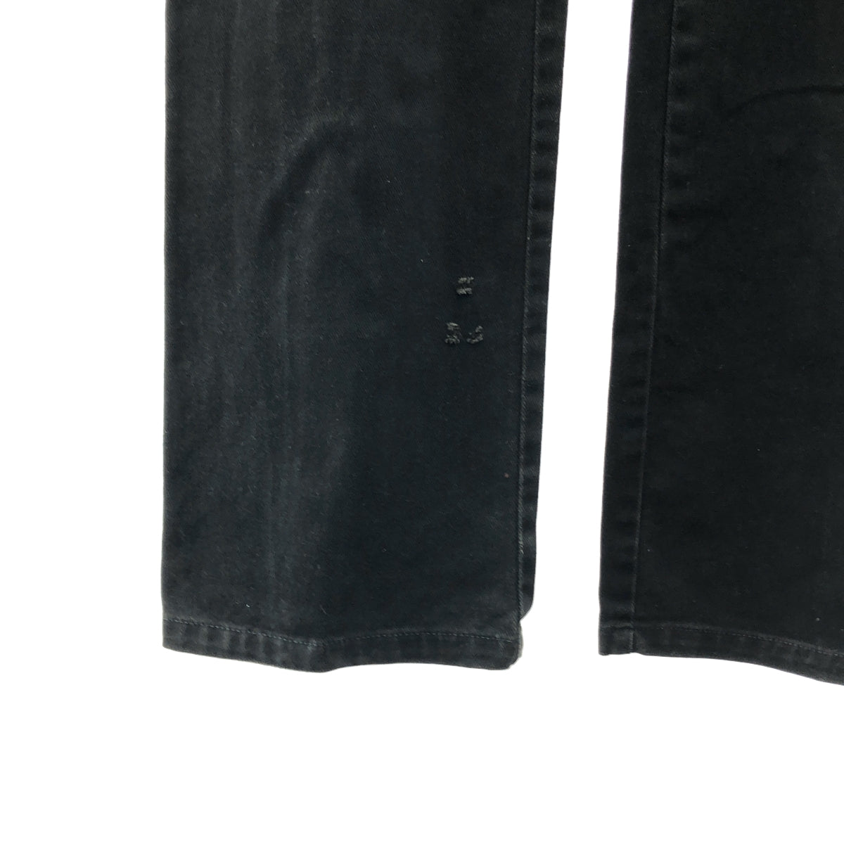 HERCHCOVITCH ALEXANDRE / ヘルコビッチ アレキサンドレ | 裾ジップスリット スカルボタン スキニーパンツ | 38 | ブラック | メンズ