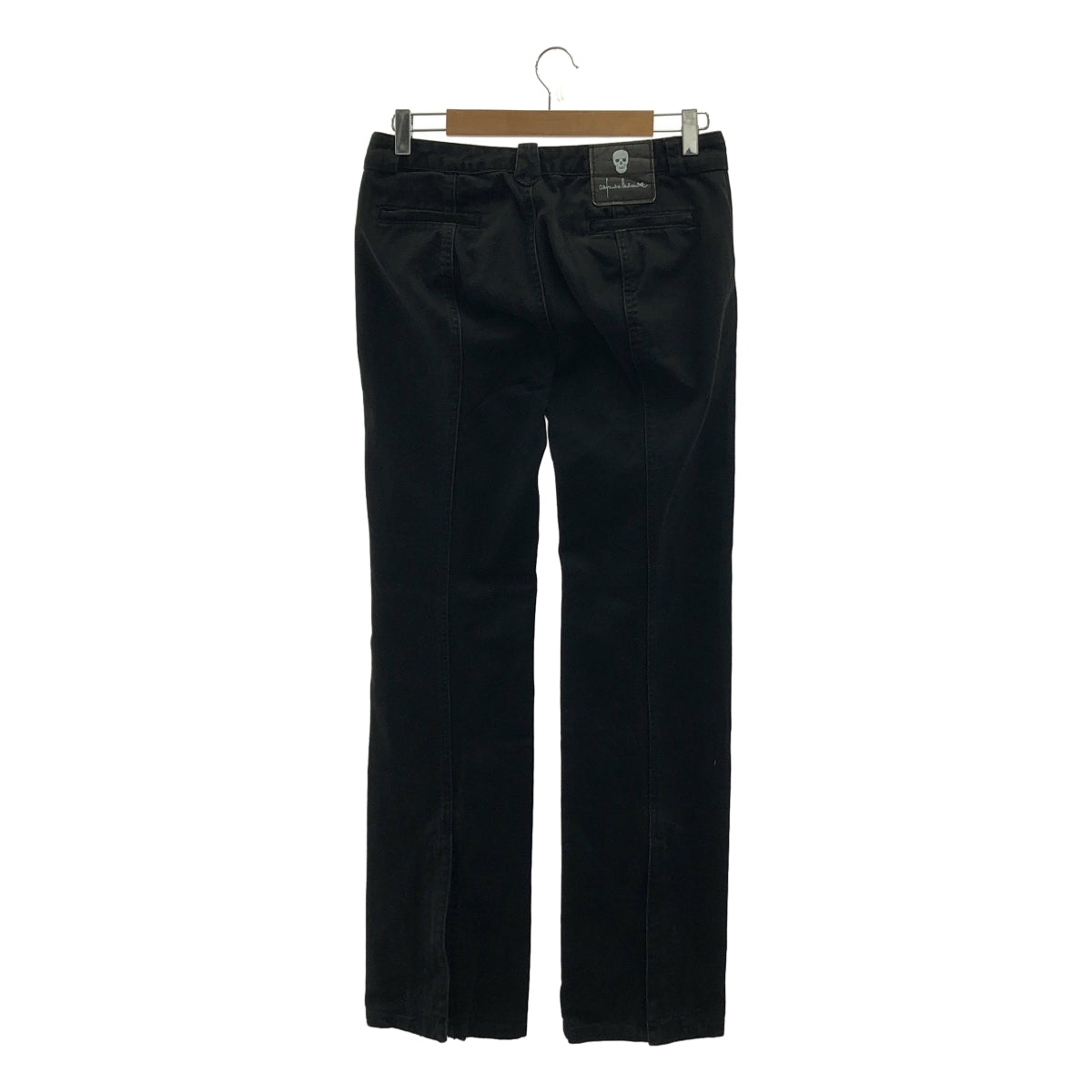 HERCHCOVITCH ALEXANDRE / ヘルコビッチ アレキサンドレ | 裾ジップスリット スカルボタン スキニーパンツ | 38 | ブラック | メンズ