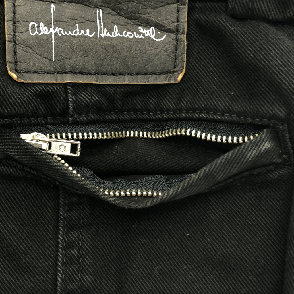 HERCHCOVITCH ALEXANDRE / ヘルコビッチ アレキサンドレ | 裾ジップスリット スカルボタン スキニーパンツ | 38 | ブラック | メンズ