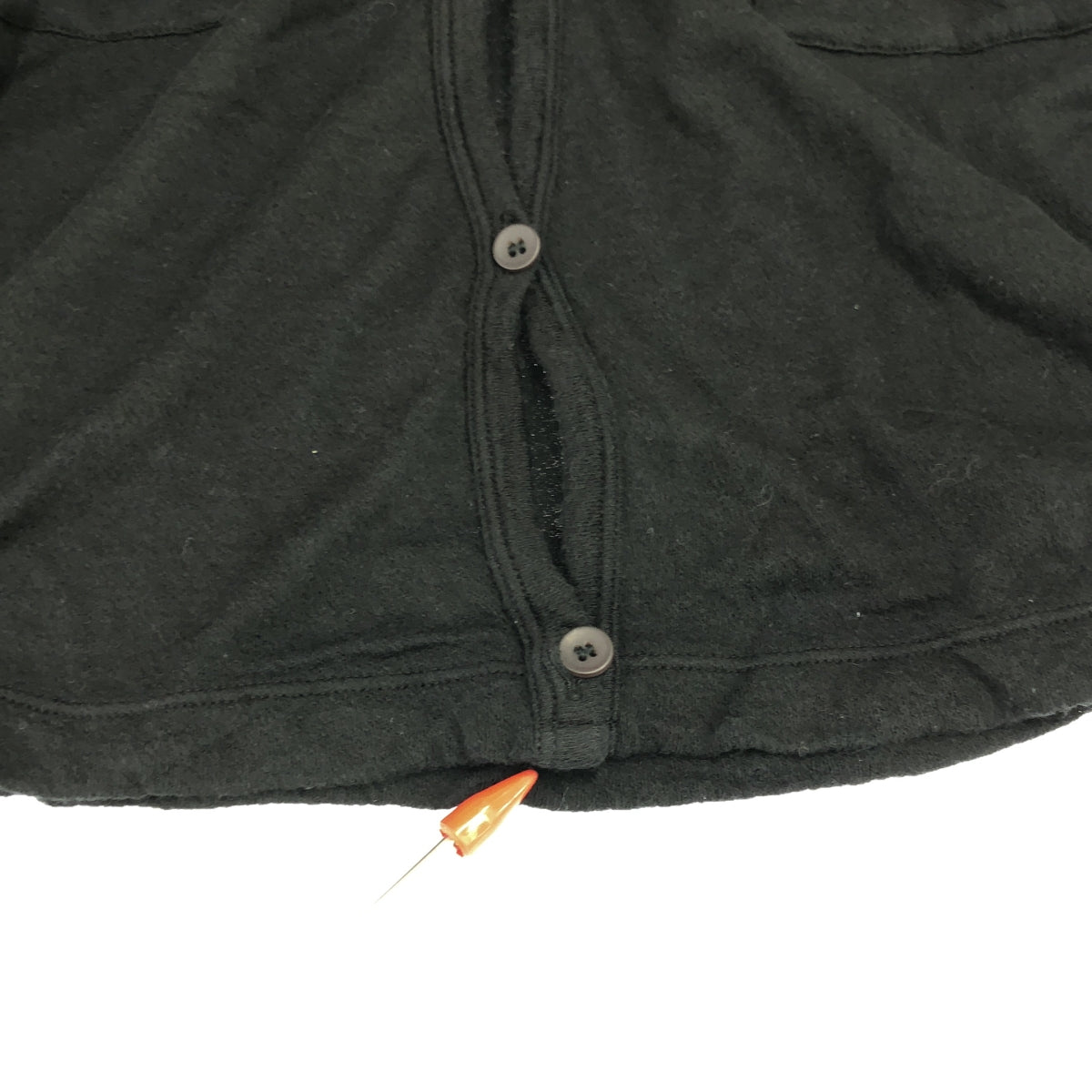 MM6 Maison Martin Margiela / 엠엠 식스 메종 마르탄 마르젤라 | 2009SS | 코튼 V 넥 롱 가디건 | L | 블랙 | 여성