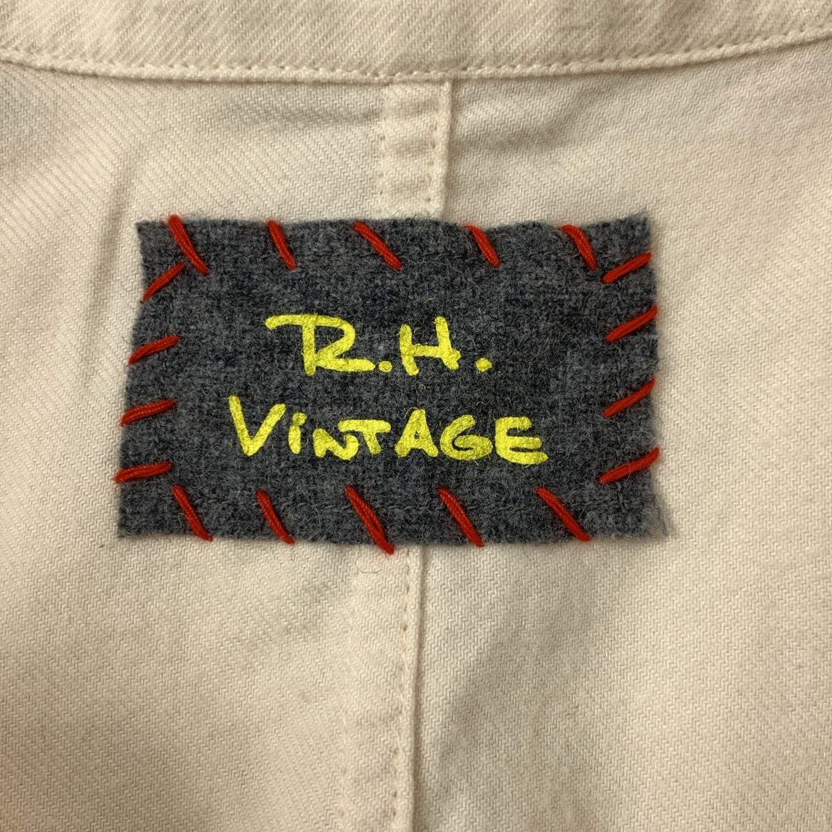 RHVINTAGE / 론허만 빈티지 | 코튼 플란넬 오버올 참치 | XS |