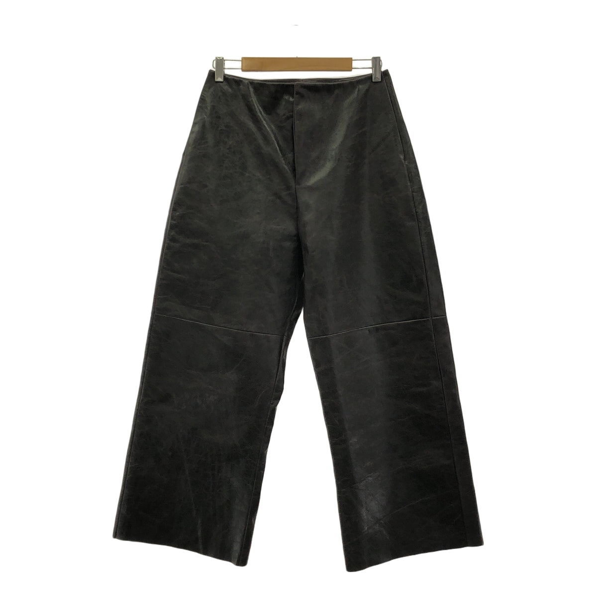 [Good Condition] GABRIELA COLL GARMENTS | LEATHER FULL TROUSERS | 2 | AUBERGINE | Men's