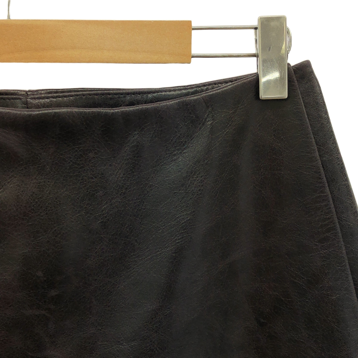 [Good Condition] GABRIELA COLL GARMENTS | LEATHER FULL TROUSERS | 2 | AUBERGINE | Men's