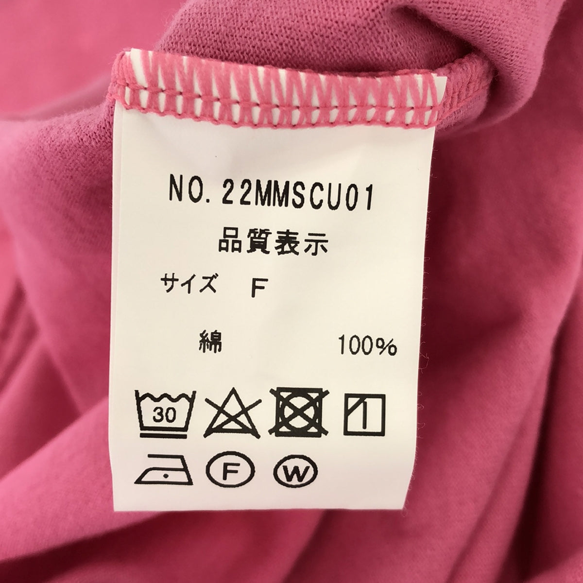 [Good Condition] Shinzone | COLOR LONG TEE | Color Over Cut and Sew | F | Pink | Women's