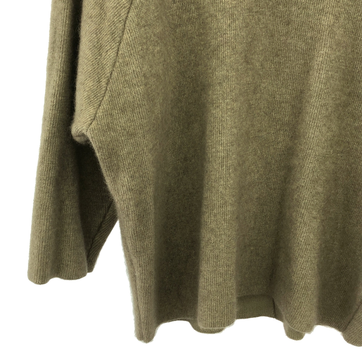 框架 |毛皮紗粘合V領套頭衫 | F |米色 |女性的