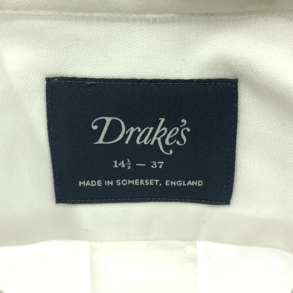 DRAKE'S / ドレイクス | コットン レギュラーカラー シャツ | 37 | ホワイト | メンズ