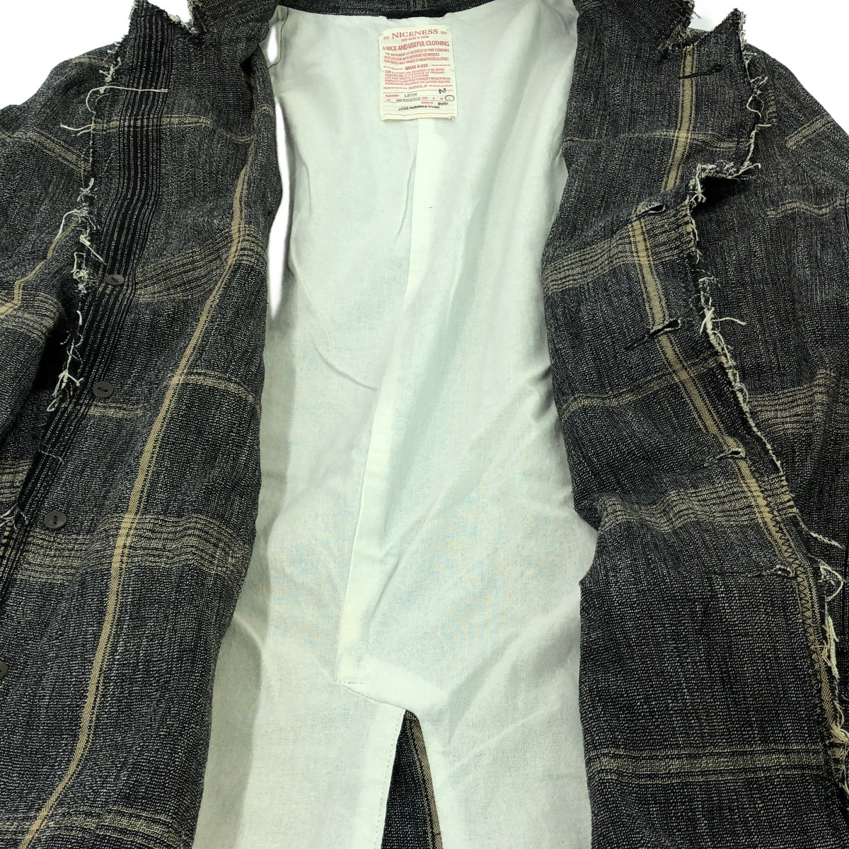 [Good Condition] NICENESS | Single-breasted jacket / Fully lined | L | Gray | Men's