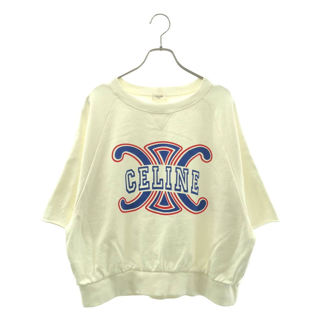 CELINE / セリーヌ | トリオンフ プリント ハーフスリーブ スウェット | M | レディース