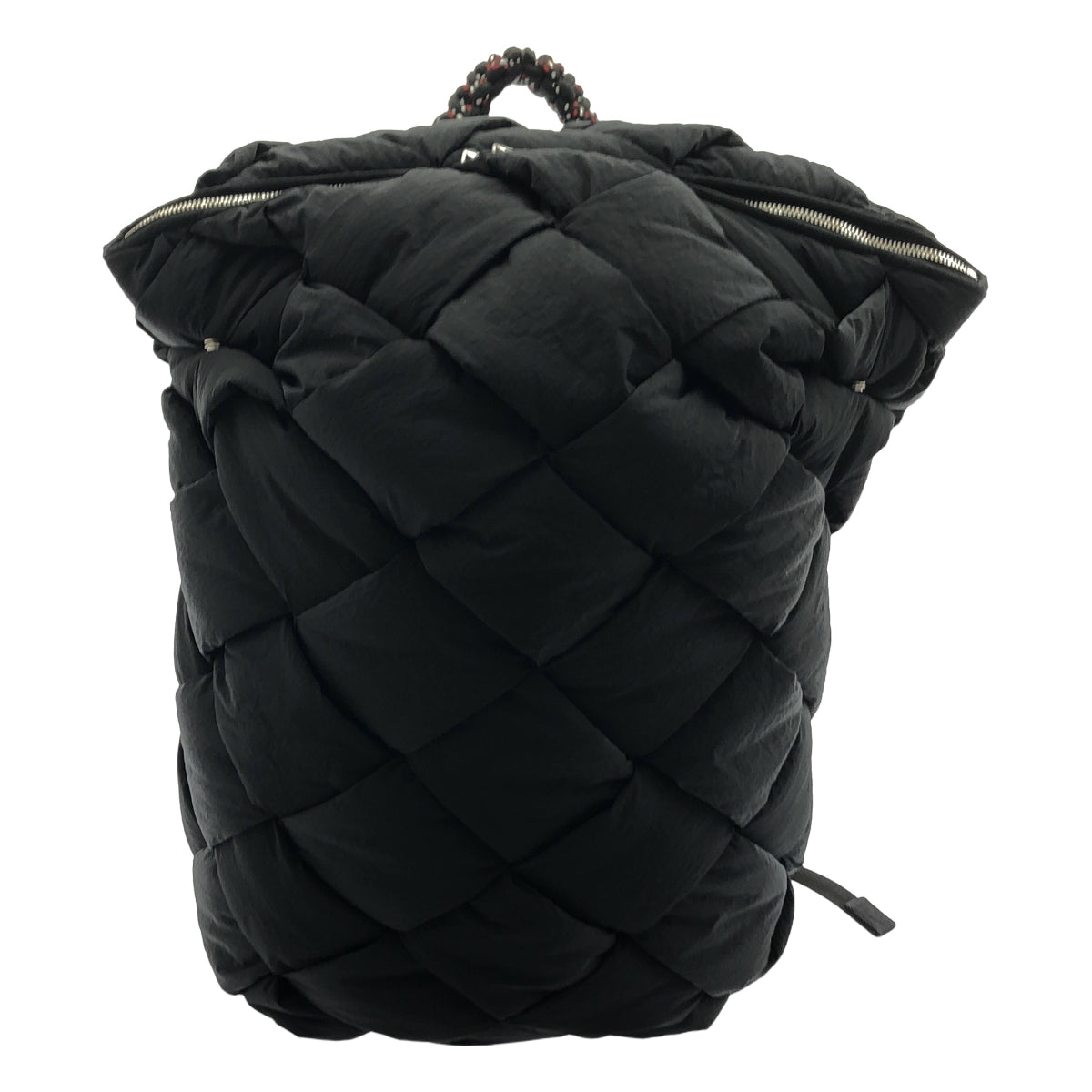 【美品】  BOTTEGA VENETA / ボッテガヴェネタ | イントレチャート パデッド テック カセット ナイロン バックパック 628955 | ブラック | レディース