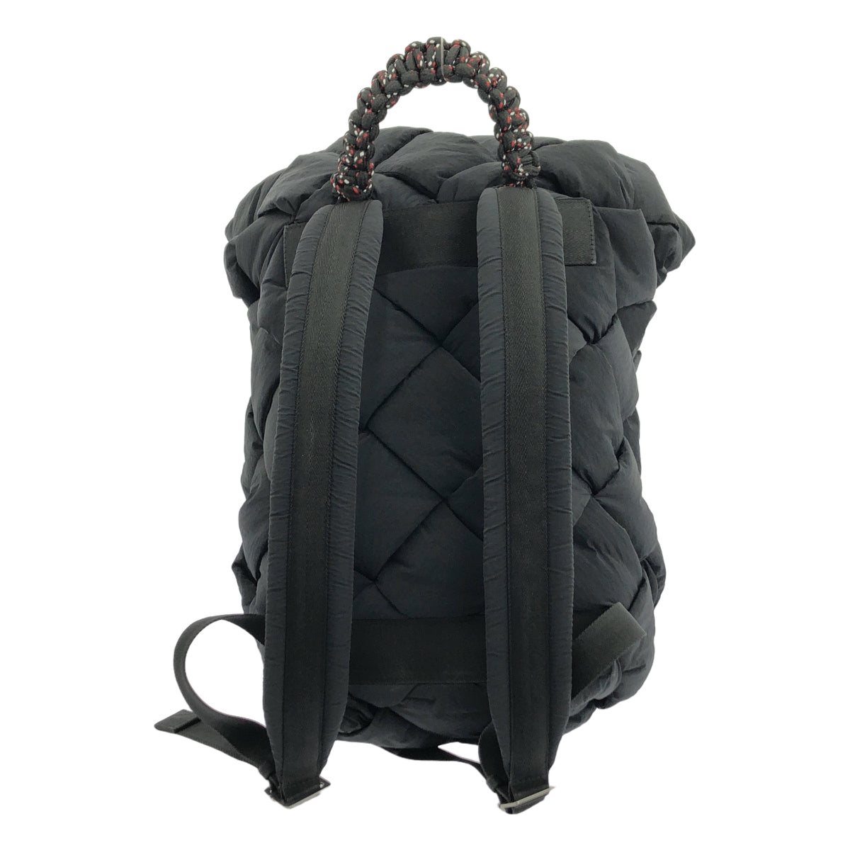 【美品】  BOTTEGA VENETA / ボッテガヴェネタ | イントレチャート パデッド テック カセット ナイロン バックパック 628955 | ブラック | レディース
