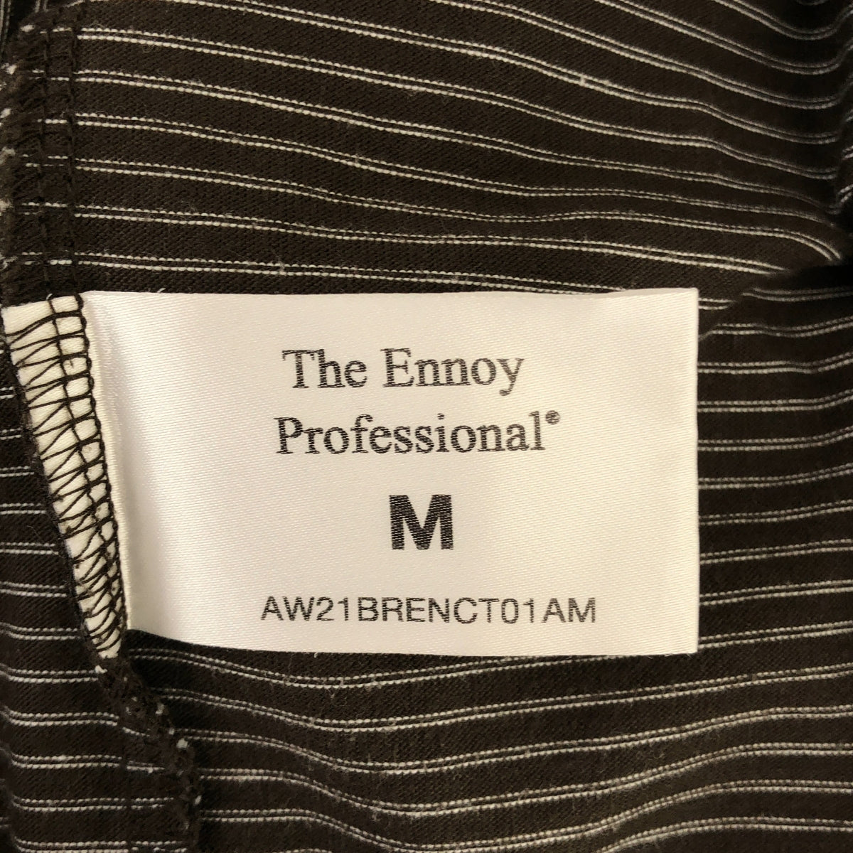 The Ennoy Professional / The Ennoy Professional | L/S Border T-Shirts / Border cut and sew | M | brown | Men's