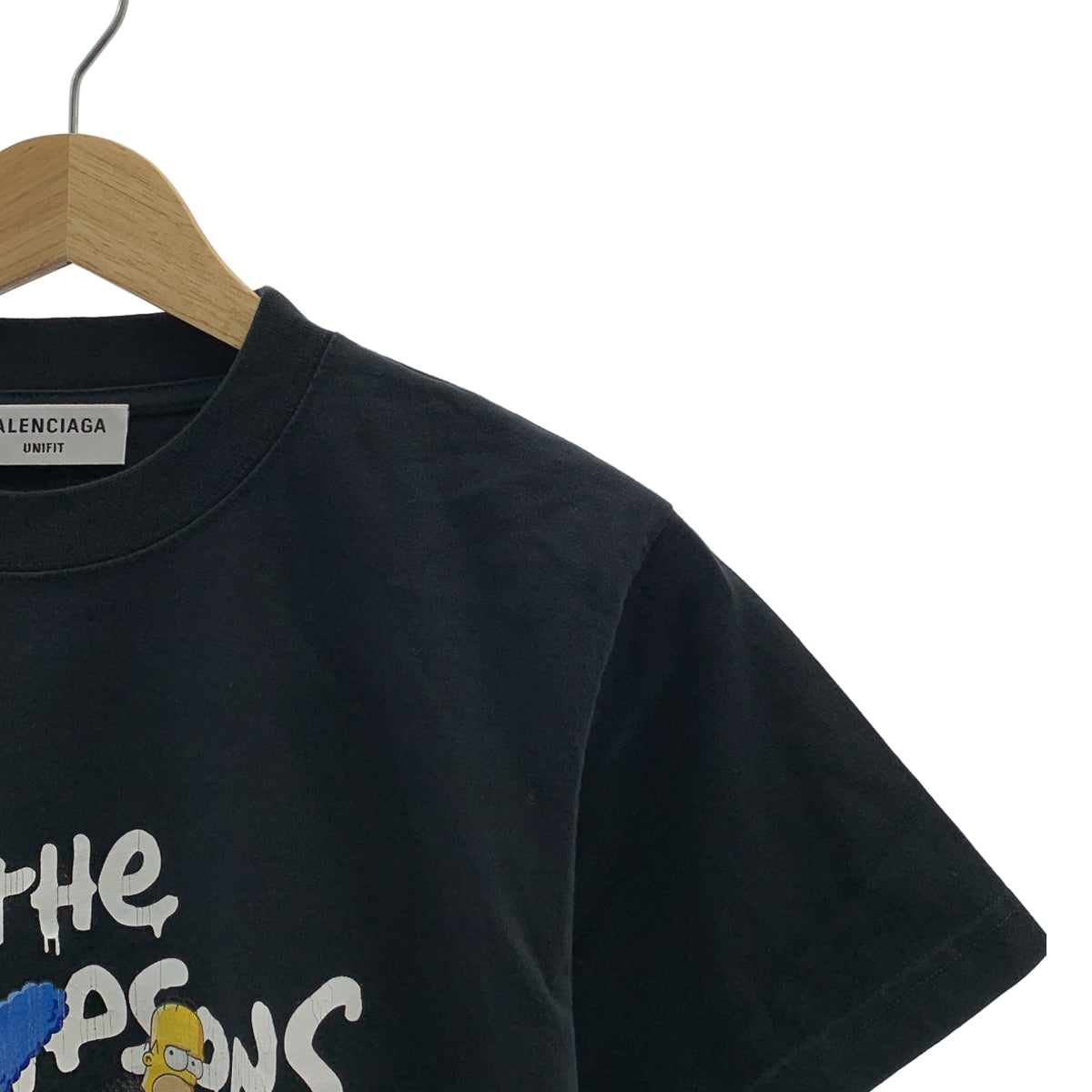 【美品】  BALENCIAGA / バレンシアガ | × The Simpsons / シンプソンズ プリント Tシャツ カットソー | XS | ブラック | メンズ
