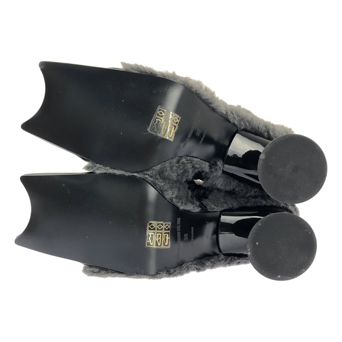 Paula Canovas Del Vas / 파울라 카노바스 델 바스 | DIABLO ANKLE BOOTS 퍼 전환 힐 짧은 부츠 | 38 |