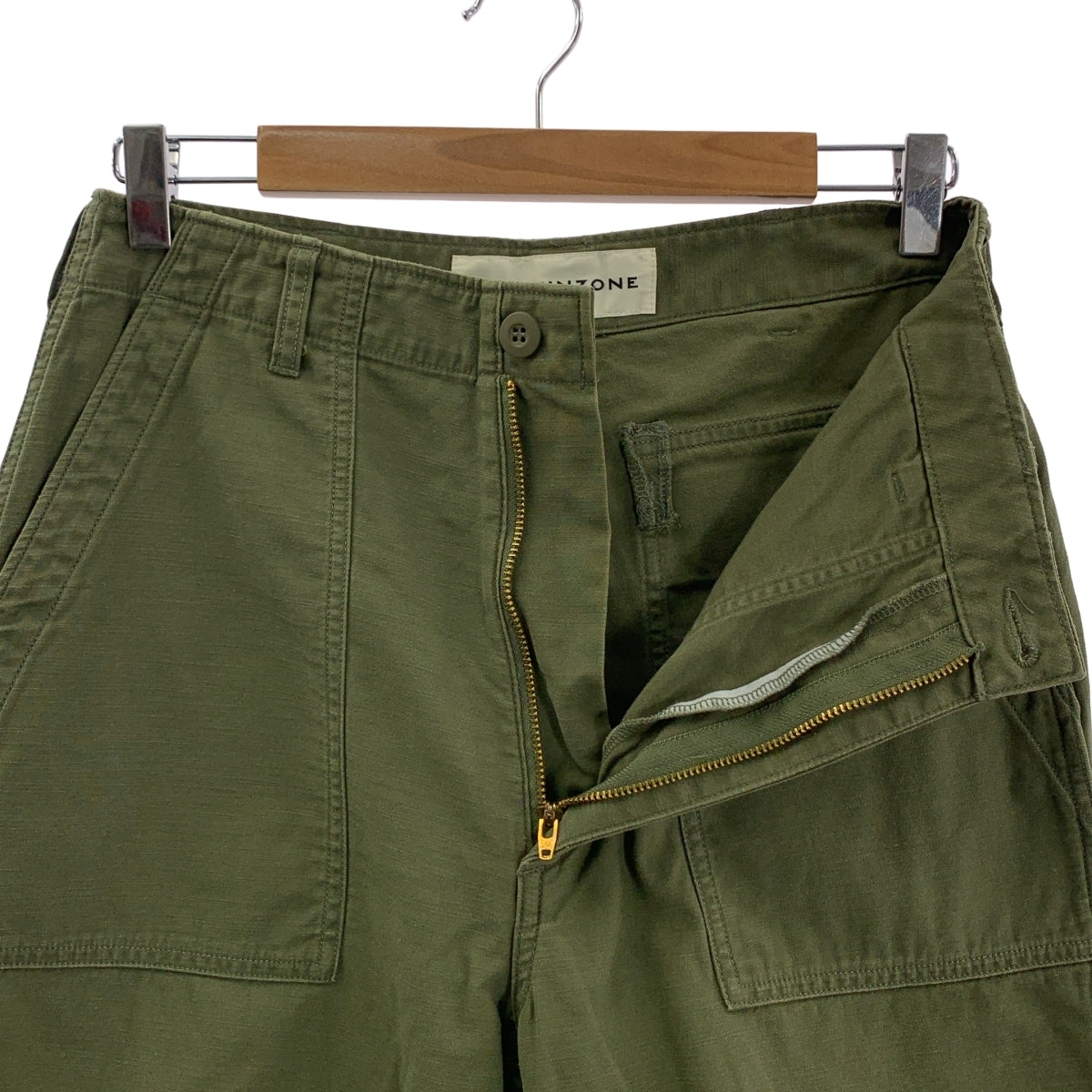 Shinzone | 水洗貝克褲 | 軍裝貝克褲 | 36碼 | 卡其色 | 女款