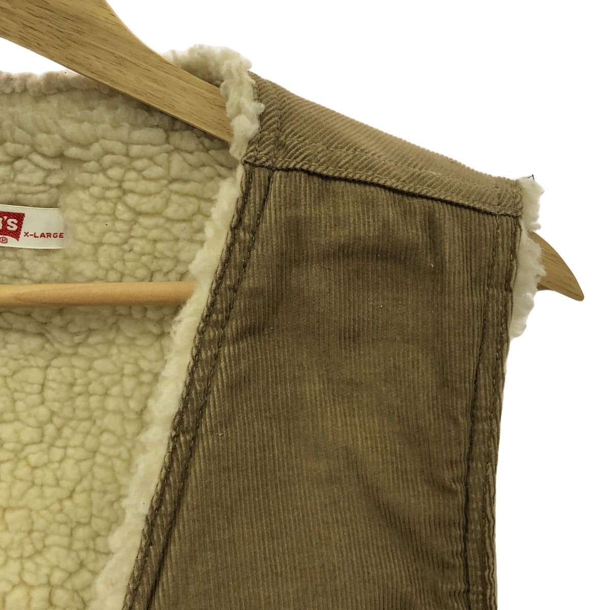 Levi's / リーバイス | 推定1970s～ vintage / ヴィンテージ usa製 コーデュロイ ボアベスト / 60605-1523 | XL | ブラウン | メンズ