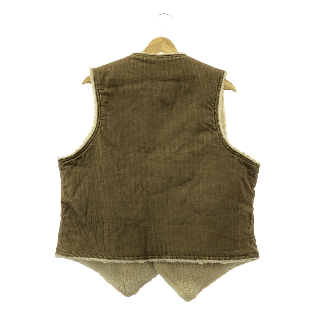 Levi's | 估計是 1970 年代 ~ 復古 / 美國製造復古燈芯絨羊毛背心 / 60605-1523 | XL | 棕色 | 男款