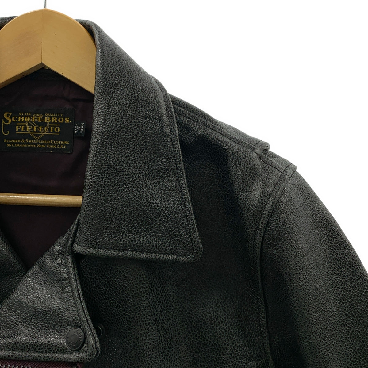 SCHOTT | 馬皮雙排扣騎手外套 / 全襯裡 |
