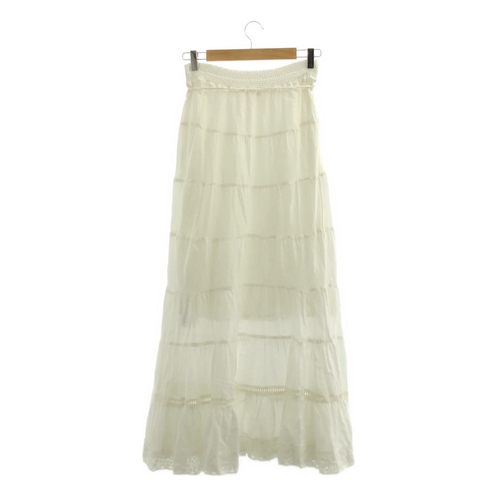 【新品】CASA FLINE | 有機棉蕾絲半身裙 | F碼 | 白色 | 女款