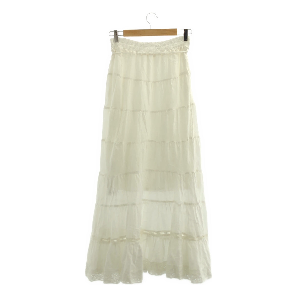 【新品】CASA FLINE | 有機棉蕾絲半身裙 | F碼 | 白色 | 女款