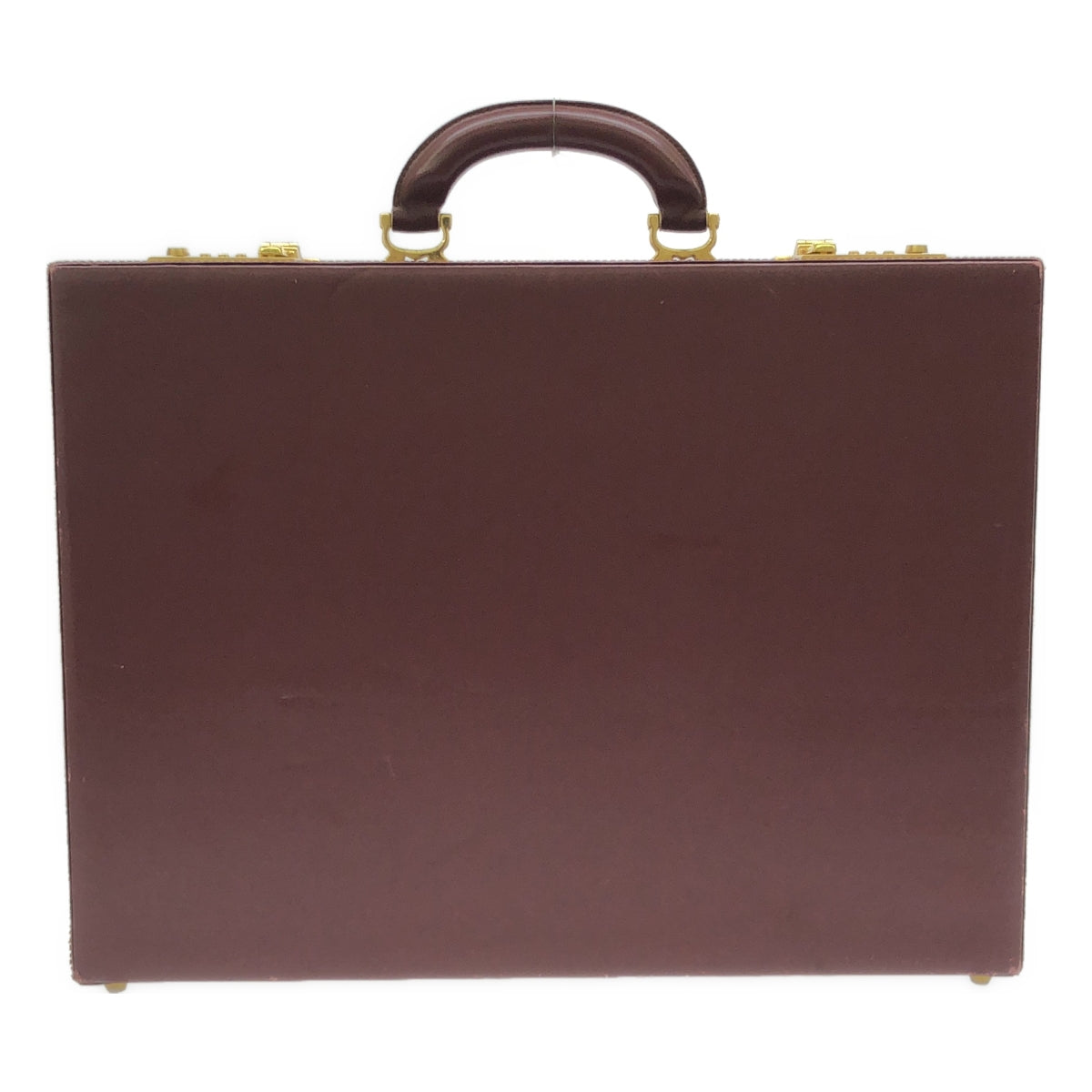 Cartier | Must Line / Leather Attache Case Trunk Case Bag |