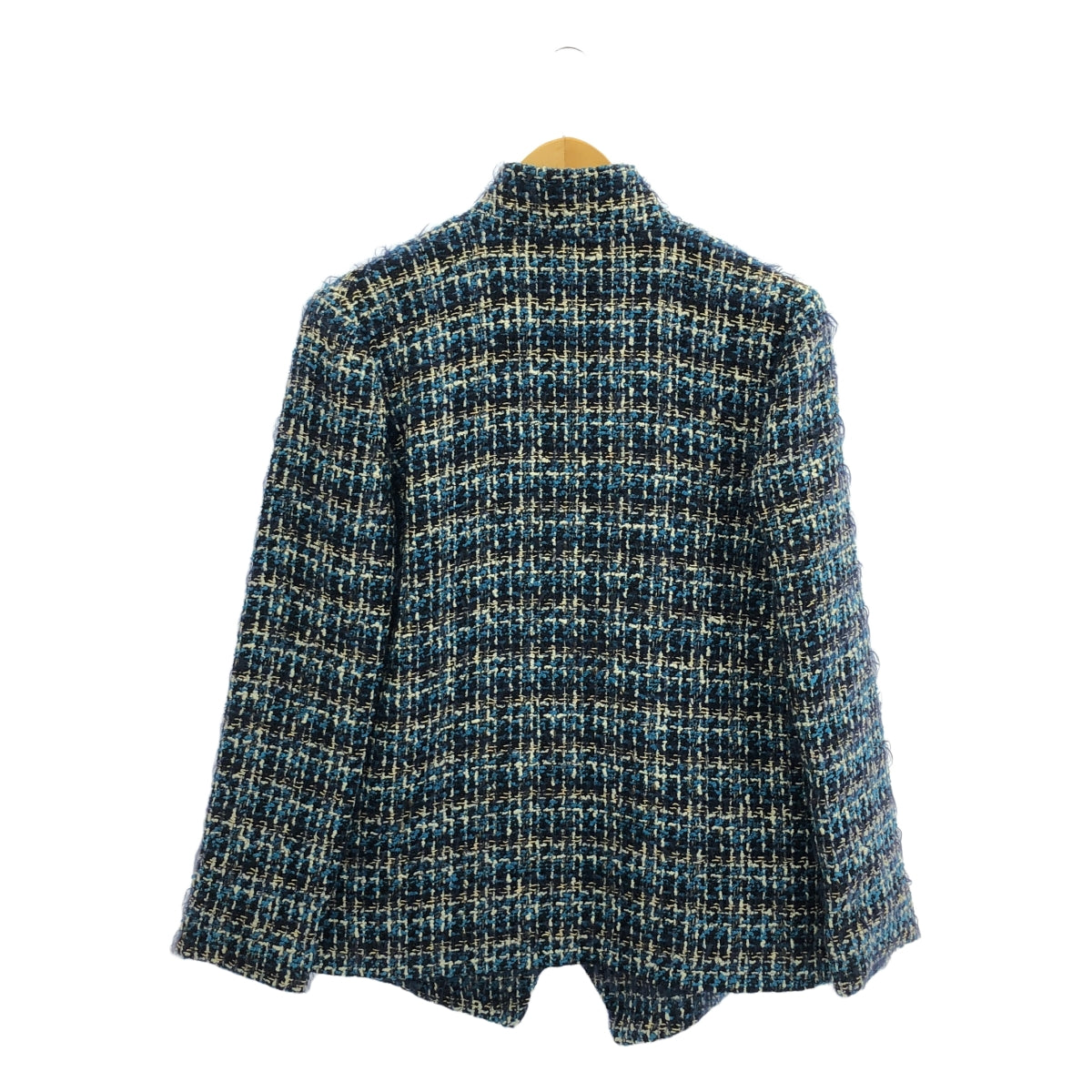ROSEANNA / 玫瑰安娜 | 無領粗花呢夾克 | 36 | 藍色 | 女款