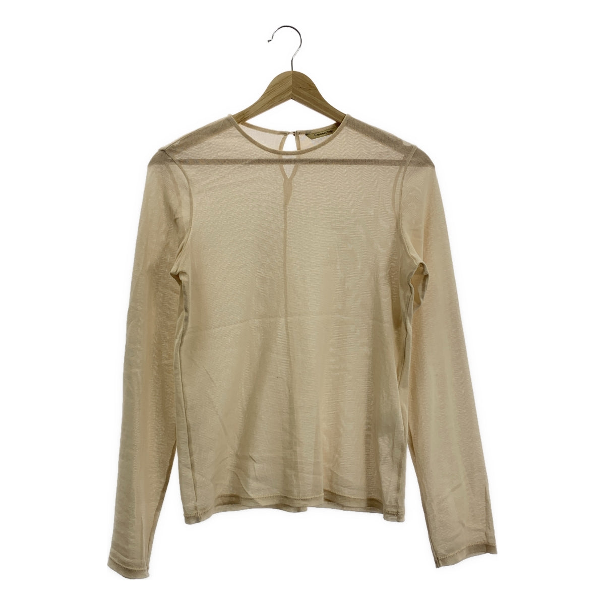 Curensology | 棉質薄紗襯衫 | F碼 | 米色 | 女款