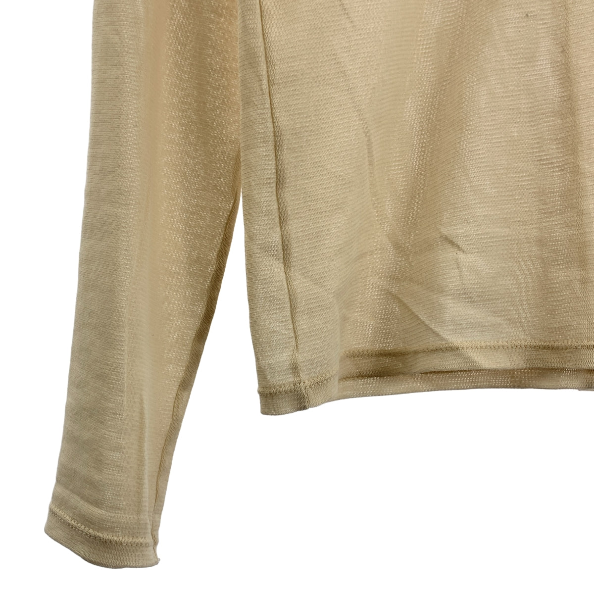 Curensology | 棉質薄紗襯衫 | F碼 | 米色 | 女款